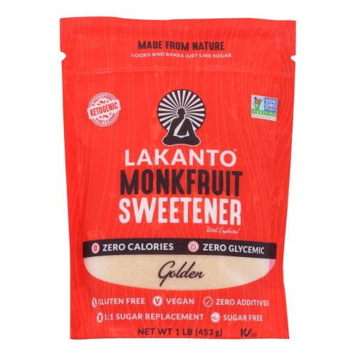 Lakanto - Monkfruit Sweetener - Golden - Case Of 8 - 16 Oz.