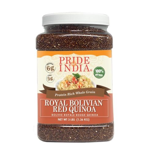 Pride Of India - Natural Red Royal Quinoa - 100% Bolivian Superior Grade Protein Rich Whole Grain